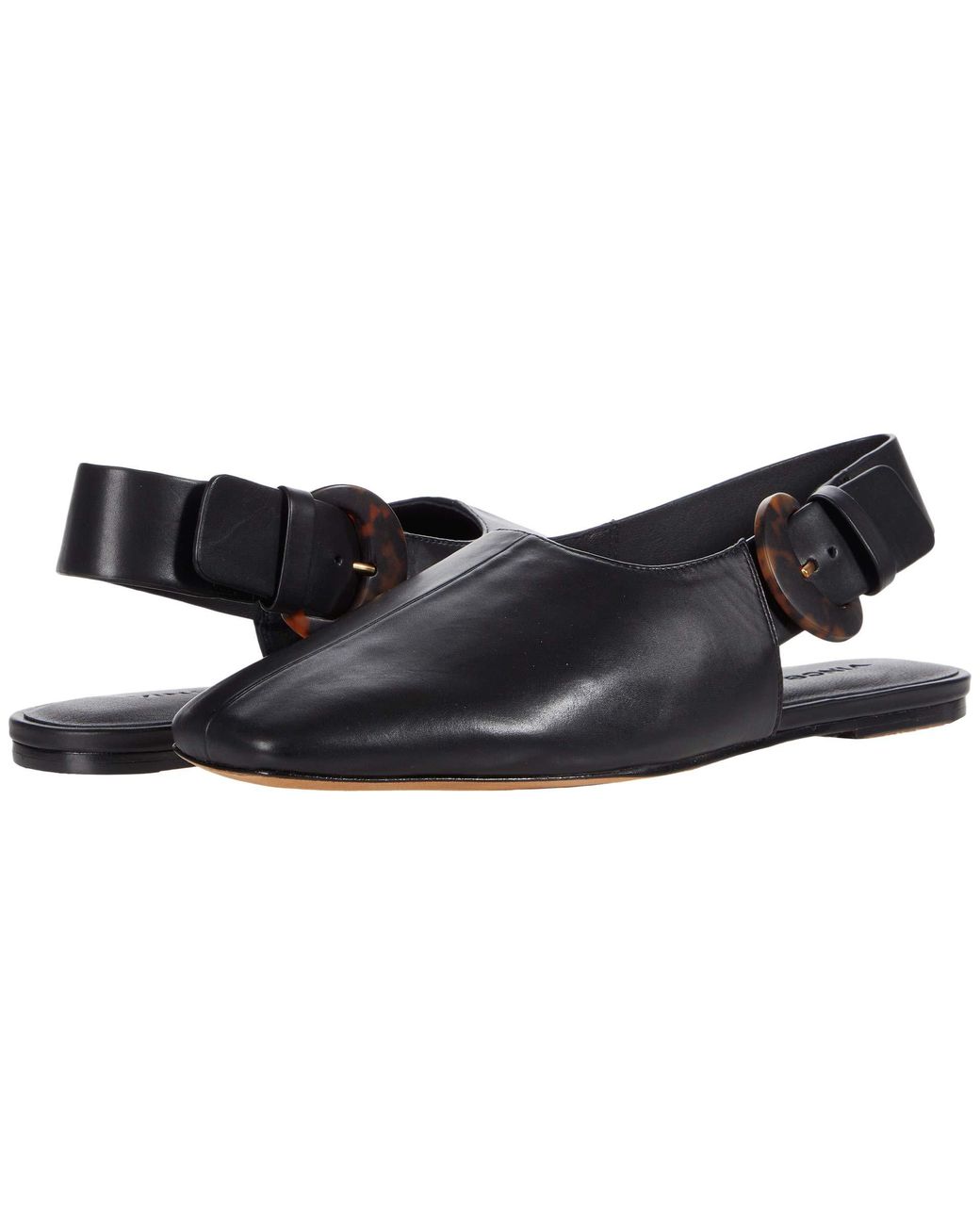 leather cadot buckle shoe