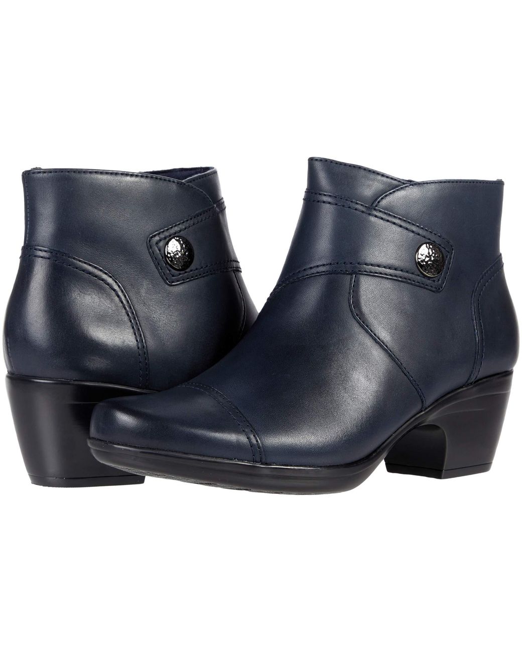 clarks blue booties