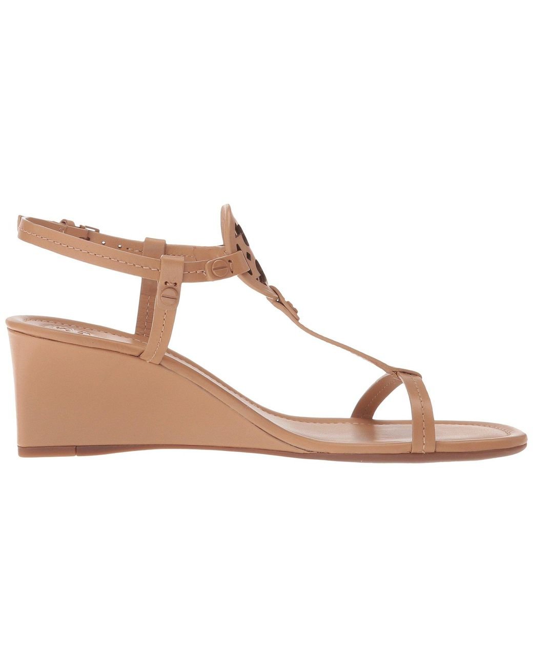 Tory burch miller wedge sandal dusty cypress sale