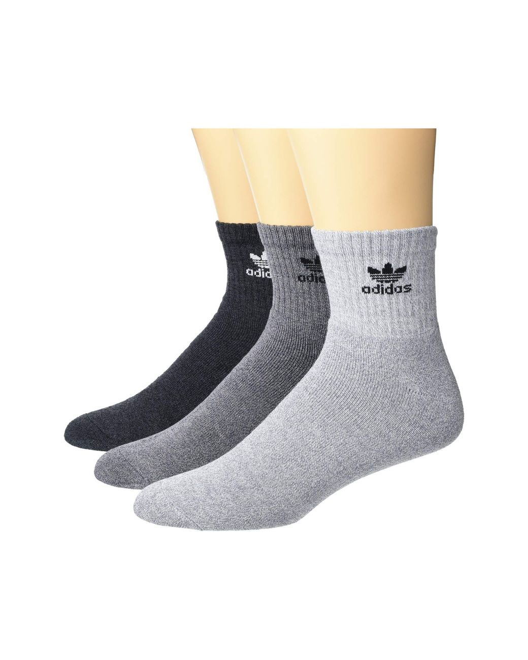 adidas Originals Synthetic Originals Trefoil Quarter Sock 6-pack for ...