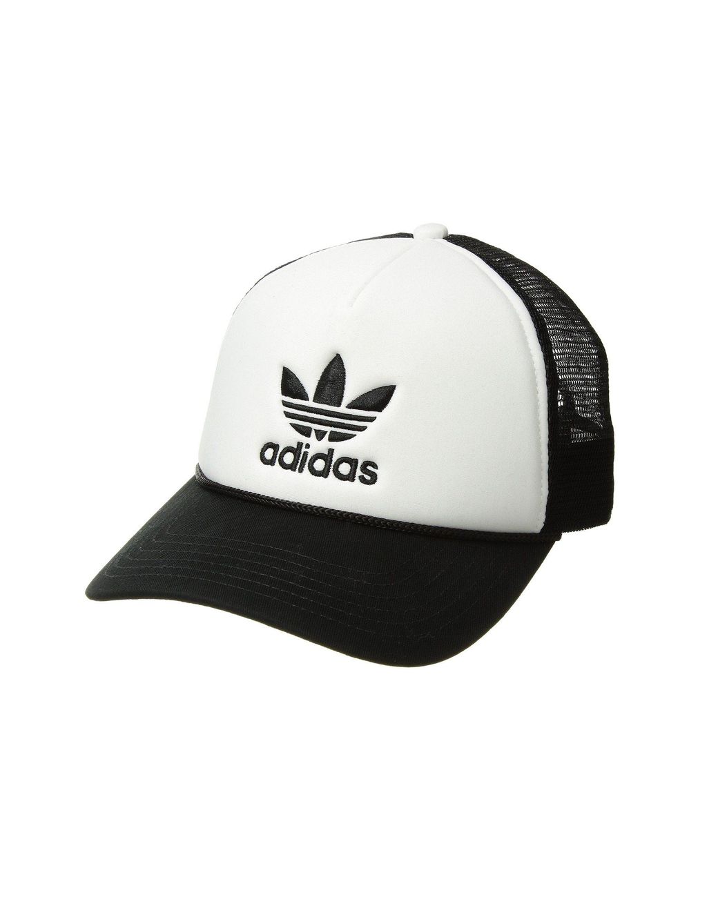 adidas Originals Originals Trefoil Mesh Snapback (black/white) Caps | Lyst