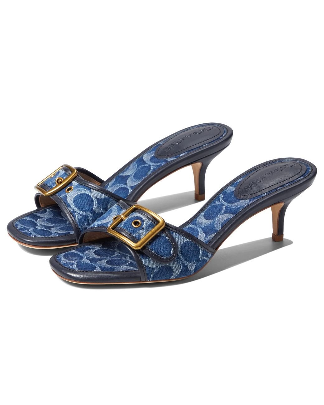 Coach blue sandals 2025