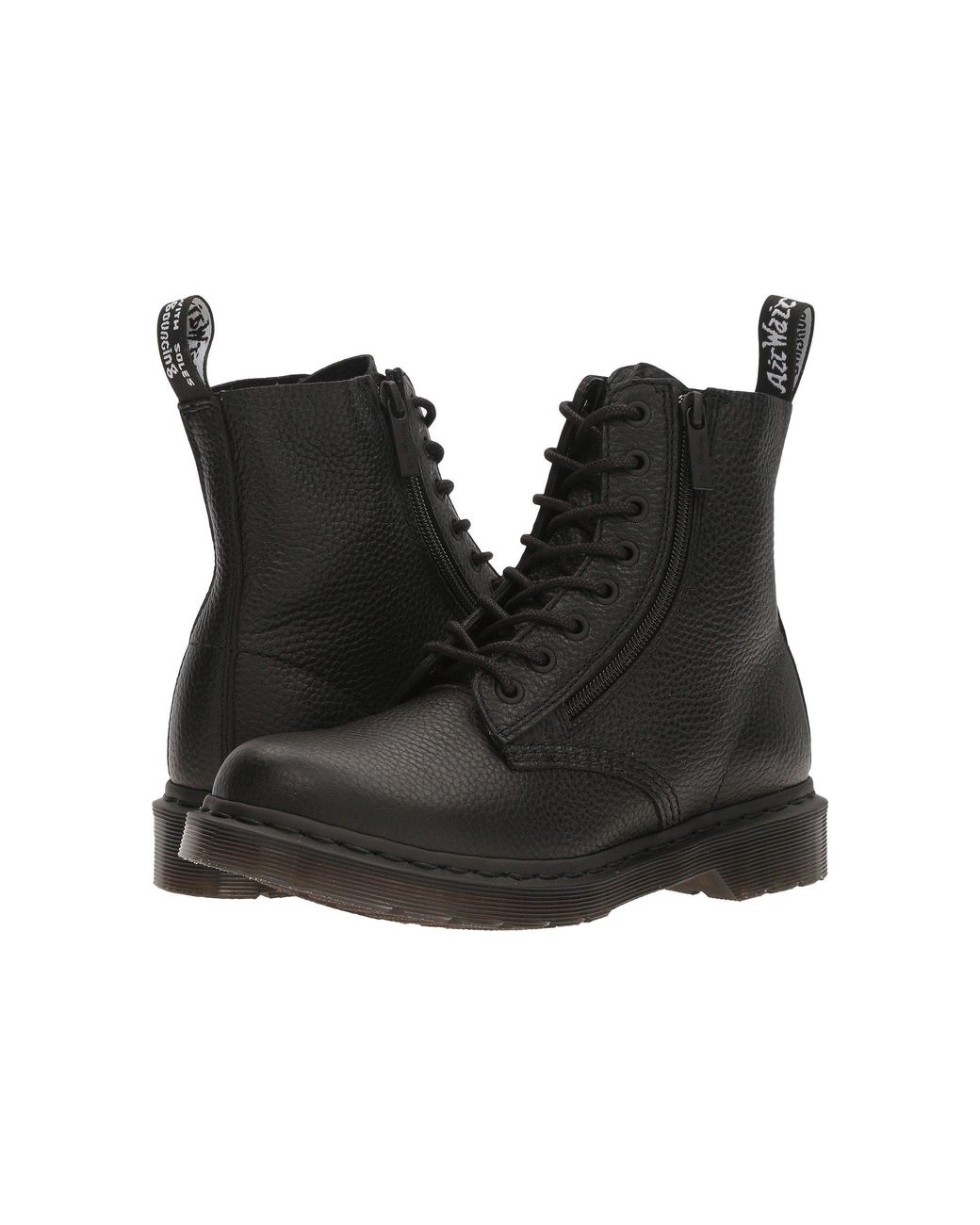 Dr. Martens Leather Pascal W/ Zip in Black - Lyst