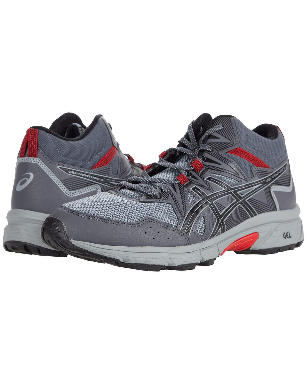 Asics Synthetic Gel-venture 8 Mid Top in Gray for Men | Lyst