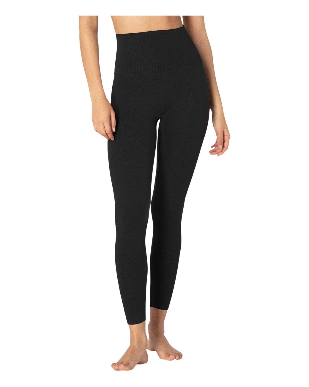 heather rib fitted midi jogger