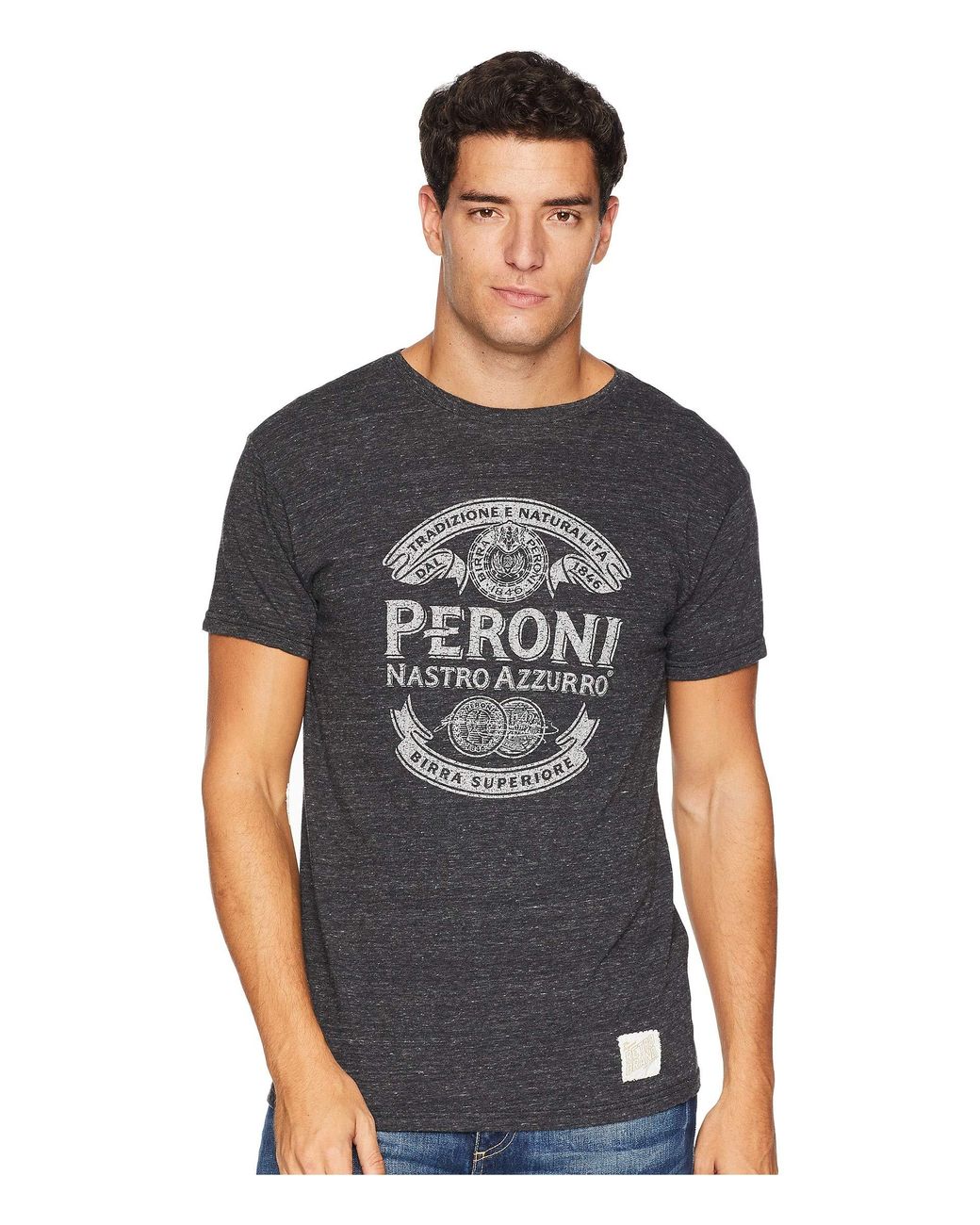 The Original Retro Brand Peroni Short Sleeve Vintage Tri-blend Tee in ...