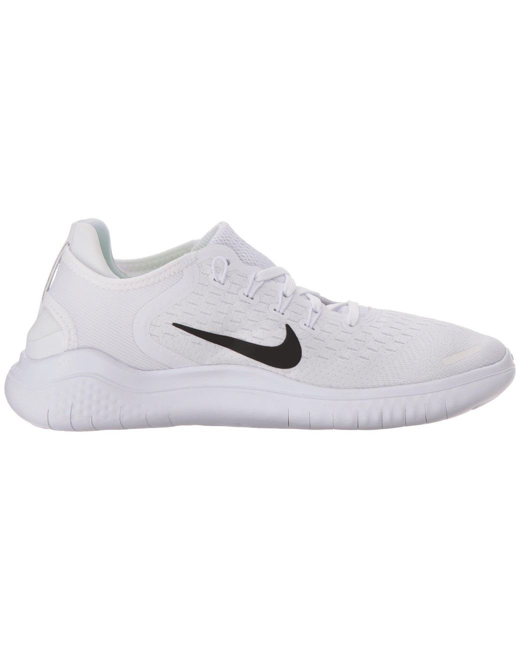 Nike Synthetic Free Rn 2018 Running Shoes in White/Black (White) for Men |  Lyst