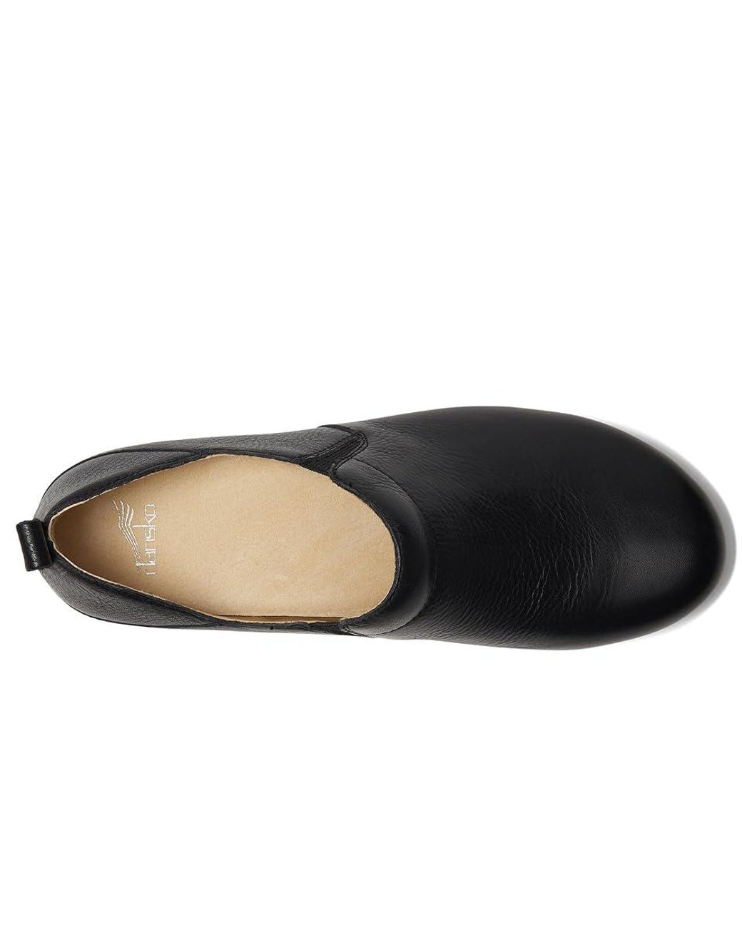 Dansko Meara Waxy Milled Flat Shoes in Black Lyst