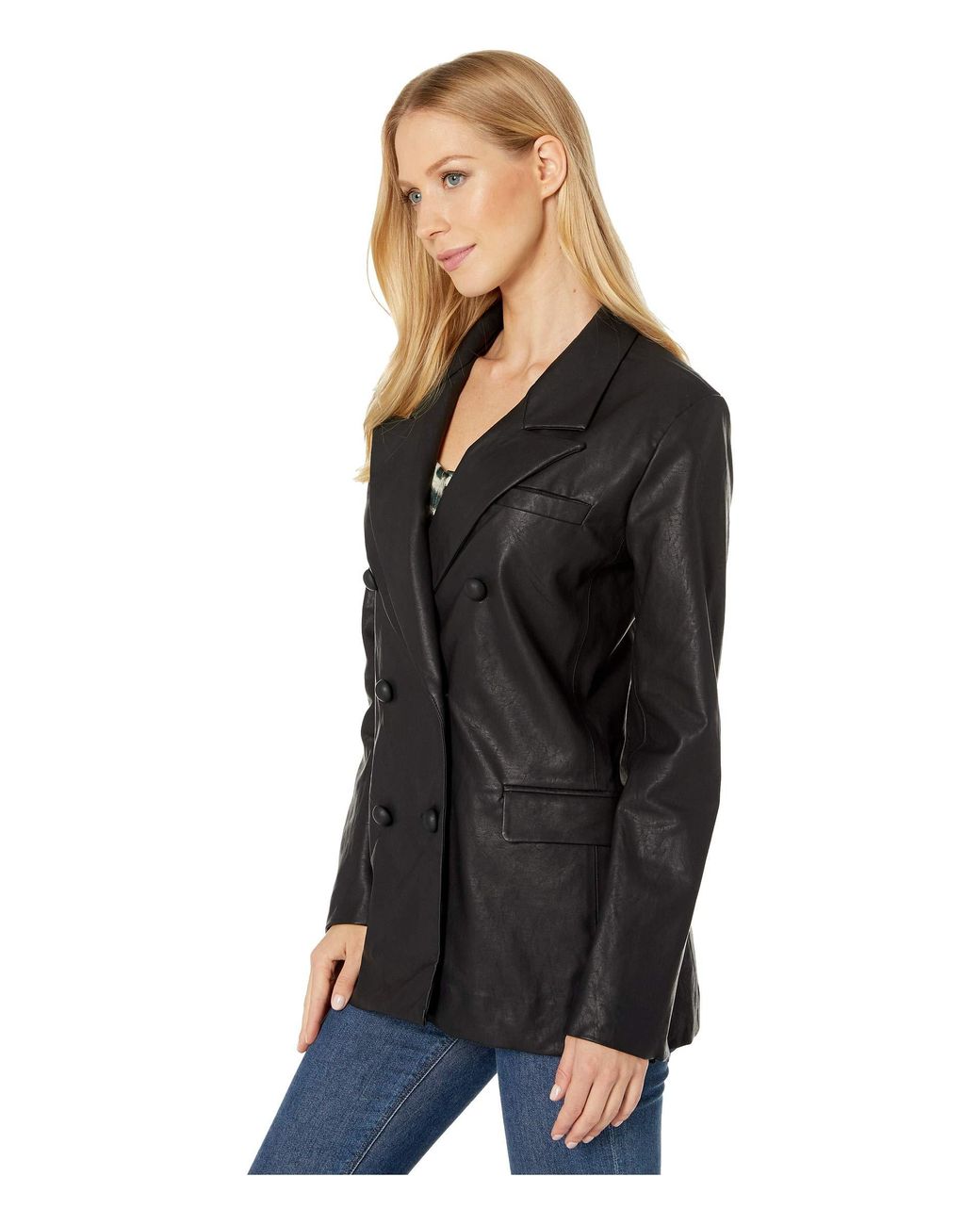 Blank NYC Faux Leather Long Double 