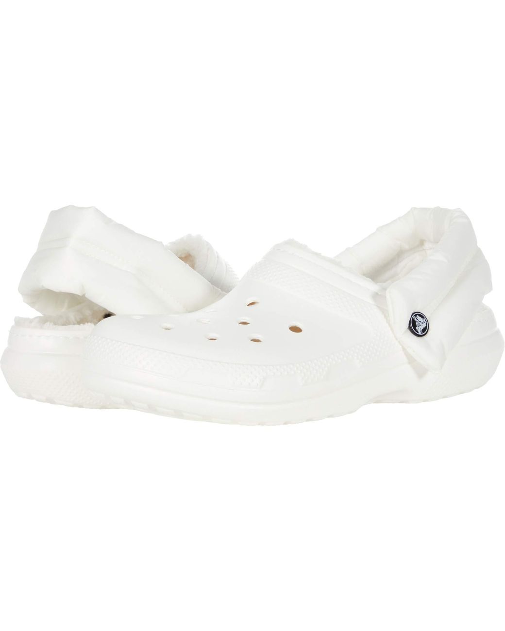 crocs with fluff