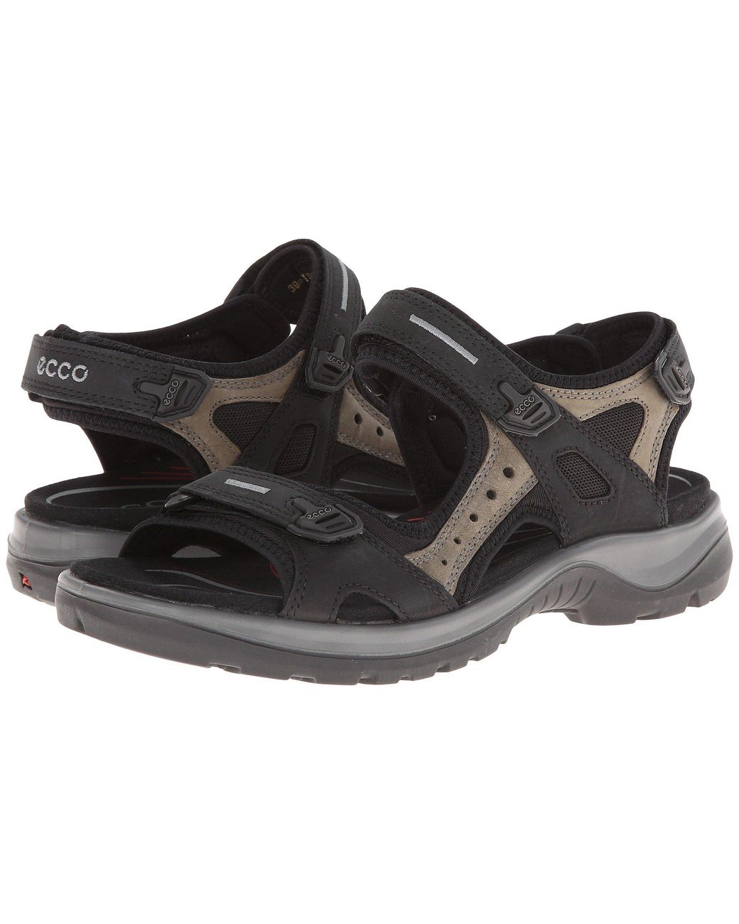 Ecco Leather Yucatan Outdoor Offroad Hiking Sandal in Black - Save 66% |  Lyst