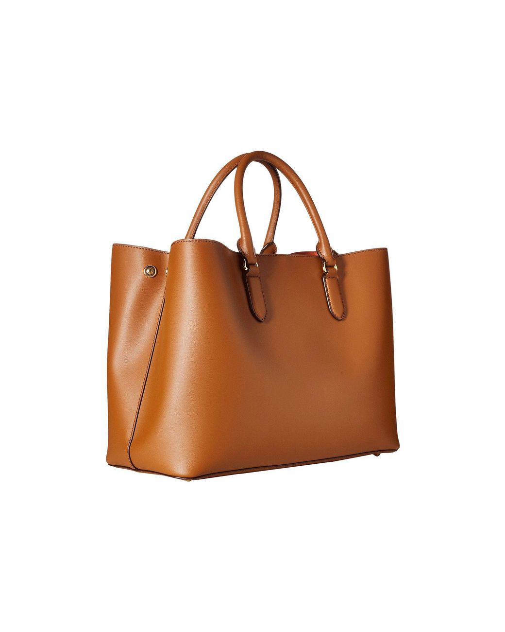 Ralph Lauren Dryden Marcy Satchel Large field Brown orange Satchel Handbags Lyst