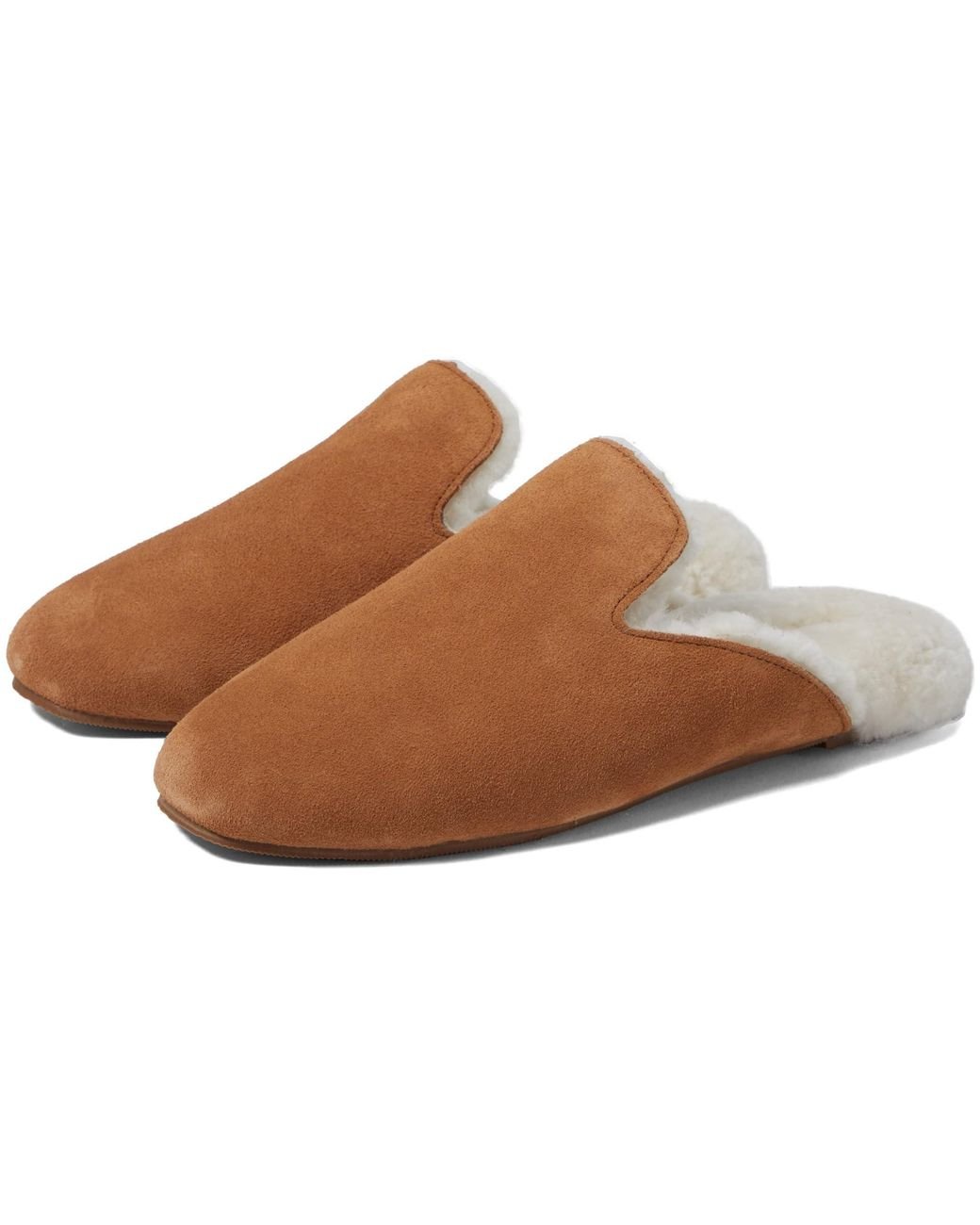 Madewell The Ezra Slipper In Suede in Brown Lyst