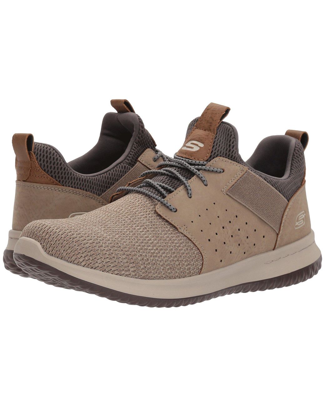 Skechers Classic Fit Delson Camben in Taupe (Brown) for Men - Lyst