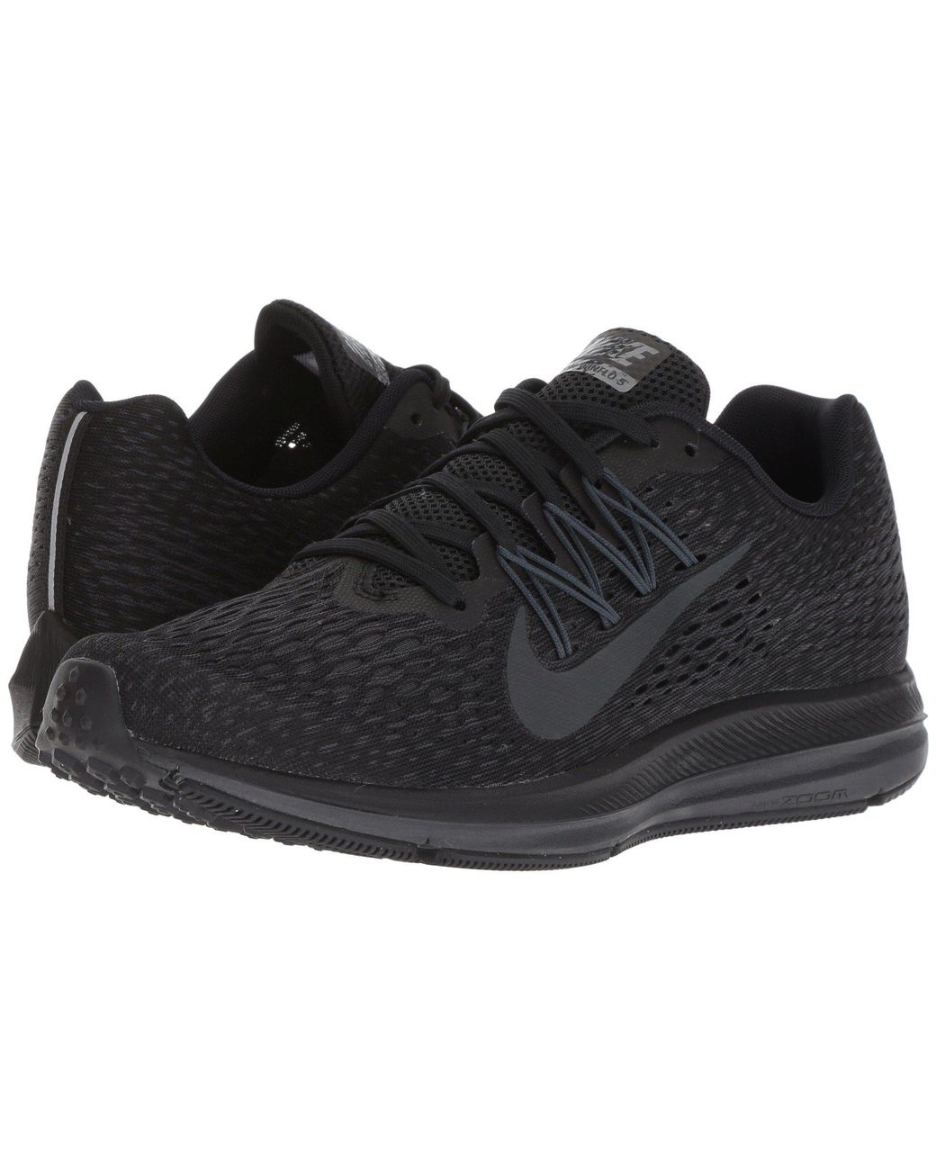 Nike Rubber Air Zoom Winflo 5 (black/anthracite) Running Shoes | Lyst