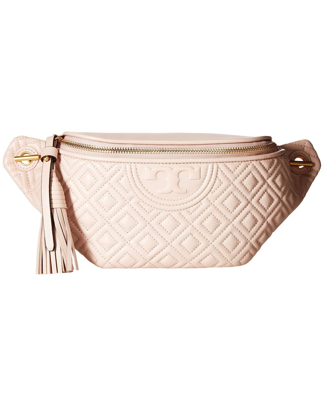 Tory Burch Fleming Belt Bag (black) Women's Belts in Pink | Lyst