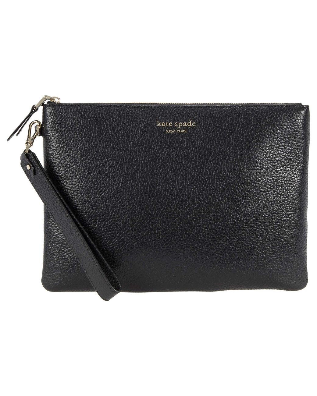 Kate Spade Roulette Large Pouch Wristlet in Black | Lyst