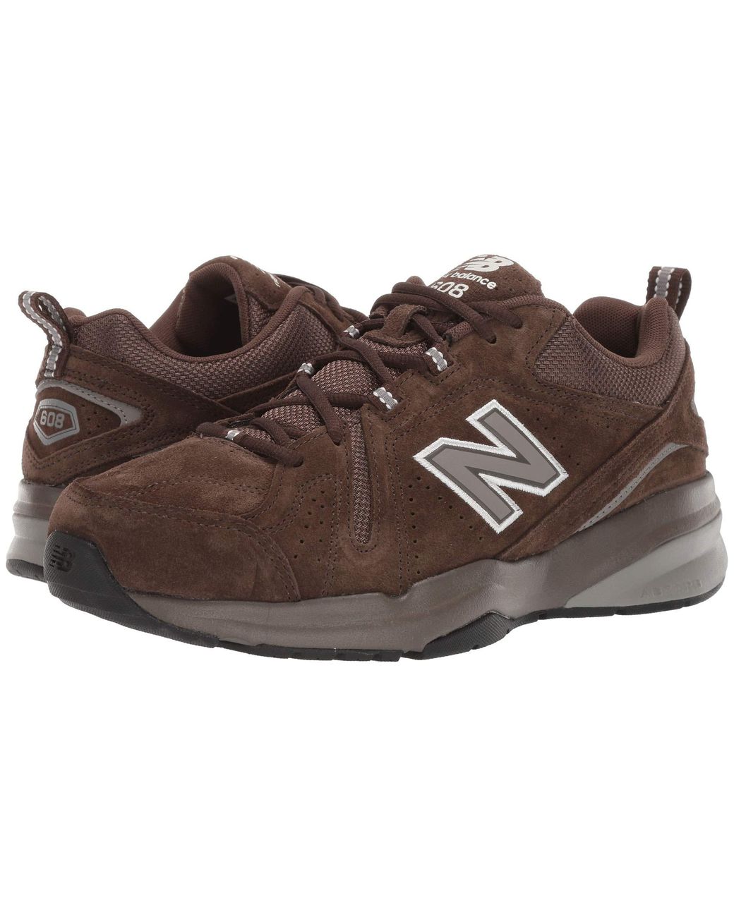 New Balance Leather 608v5 in Chocolate Brown/White (Brown) for Men - Save 59% - Lyst