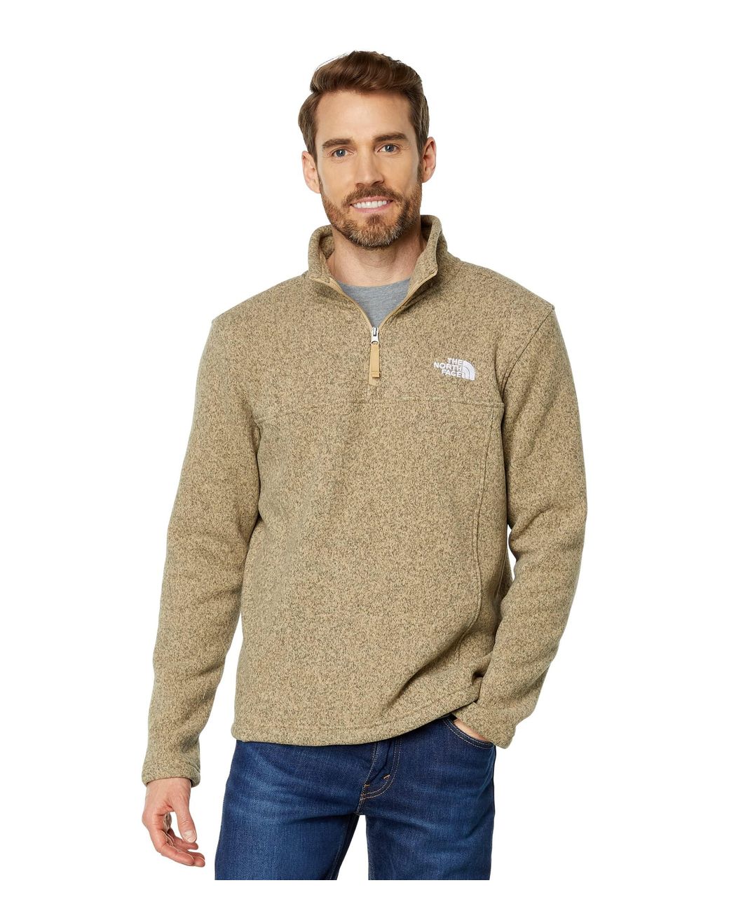 The North Face Tsillan 1/4 Zip in Natural for Men | Lyst