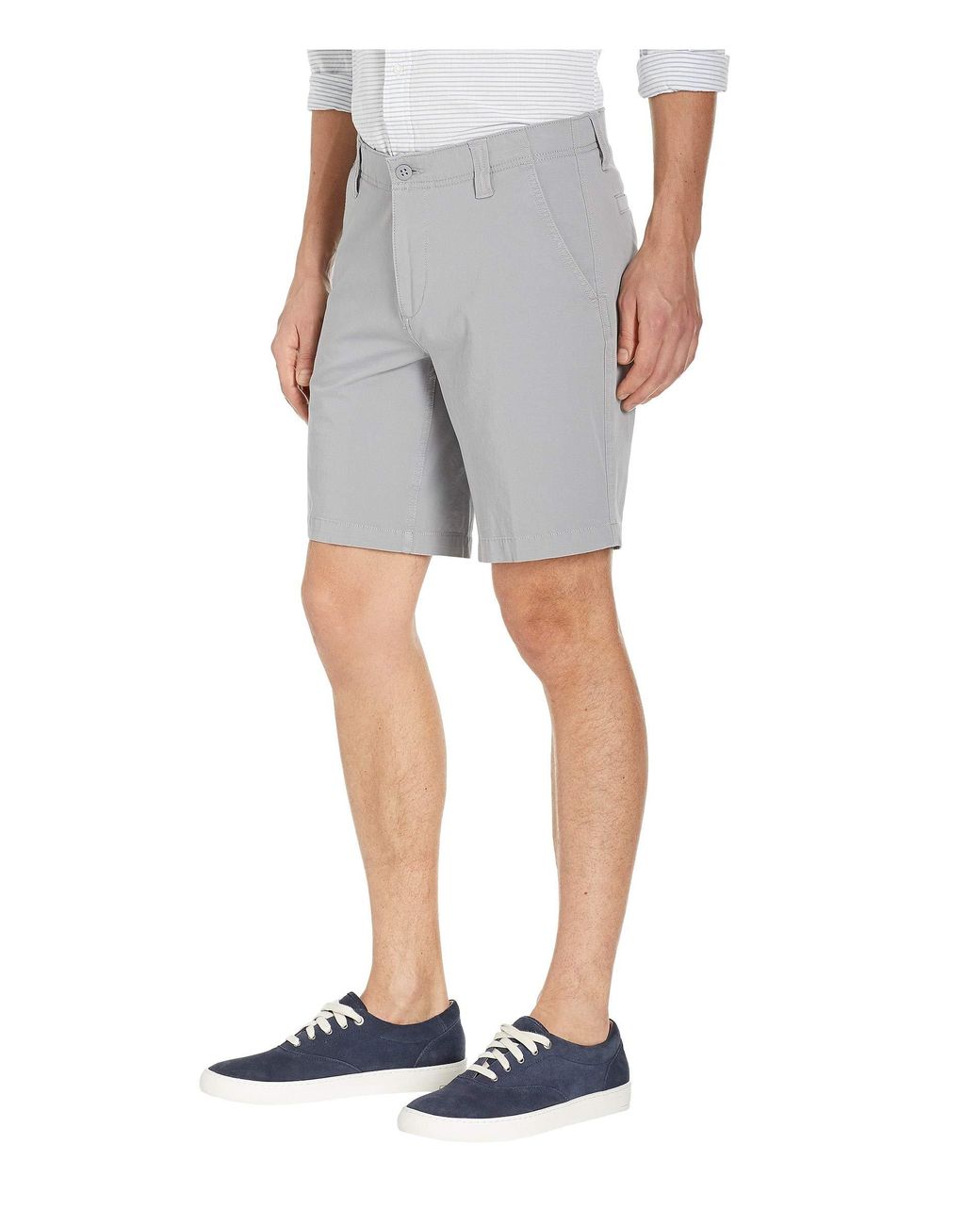 Dockers Cotton Smart 360 Flex Straight Fit Shorts In Pewter