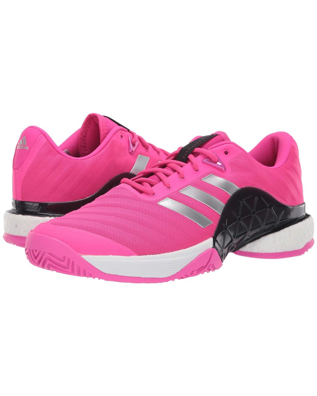 adidas Barricade 2018 Boost (shock Pink/matte Silver/legend Ink) Men's  Tennis Shoes for Men | Lyst