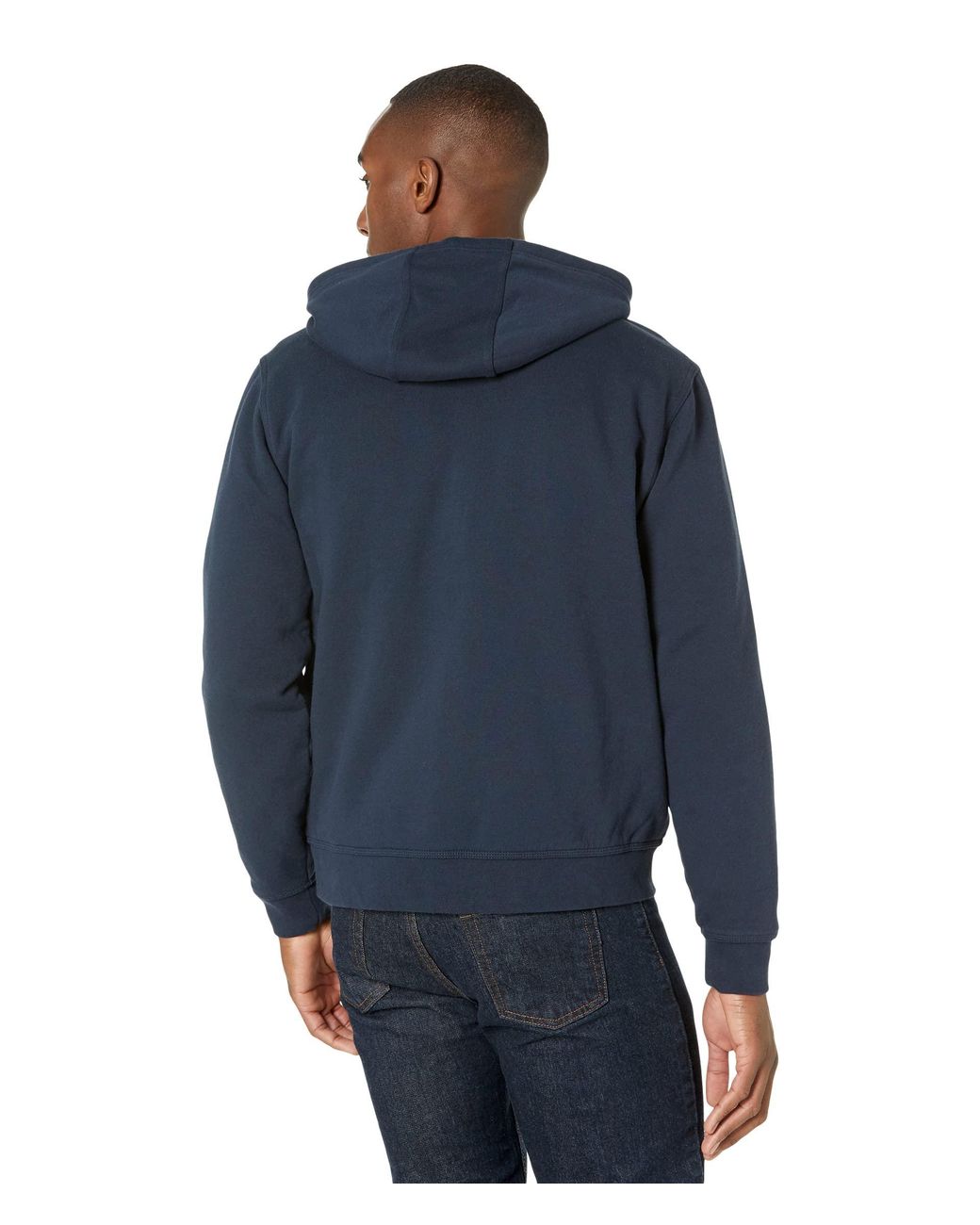 L.L. Bean Katahdin Iron Works Sweatshirt Flannel Lined Hooded Regular in  Blue for Men | Lyst
