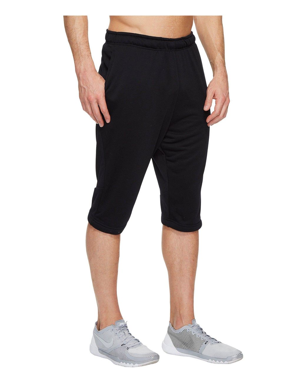 Nike Dry Fleece Long Training Short (black/wolf Grey) Men's Shorts for Men  | Lyst