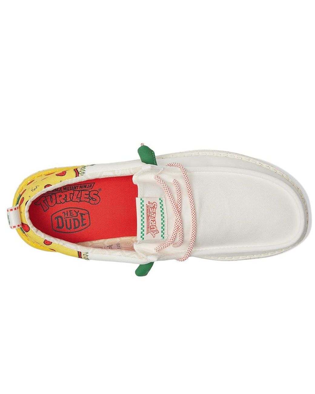 HEYDUDE Wally Funk Tmnt Pizza Lace-Up Boots/ Canvas/Textile