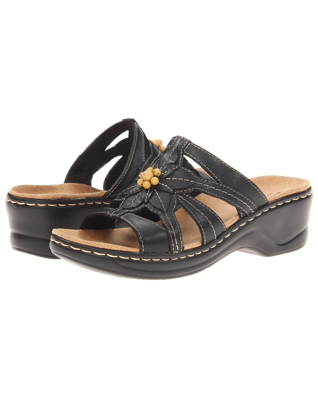 Clarks Leather Lexi Myrtle in Black Lyst