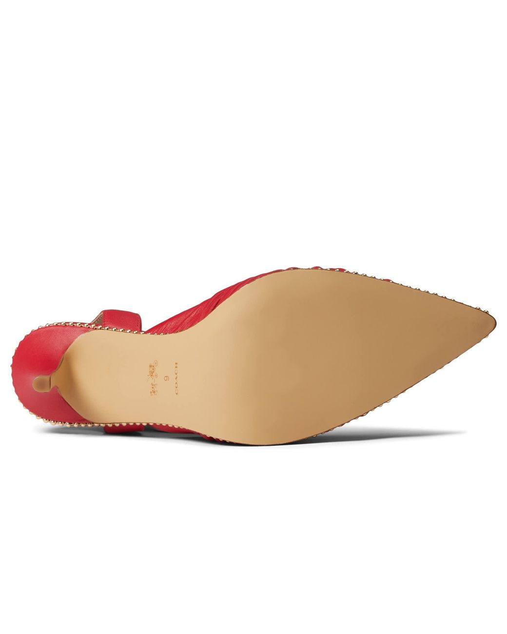 Coach red store heels