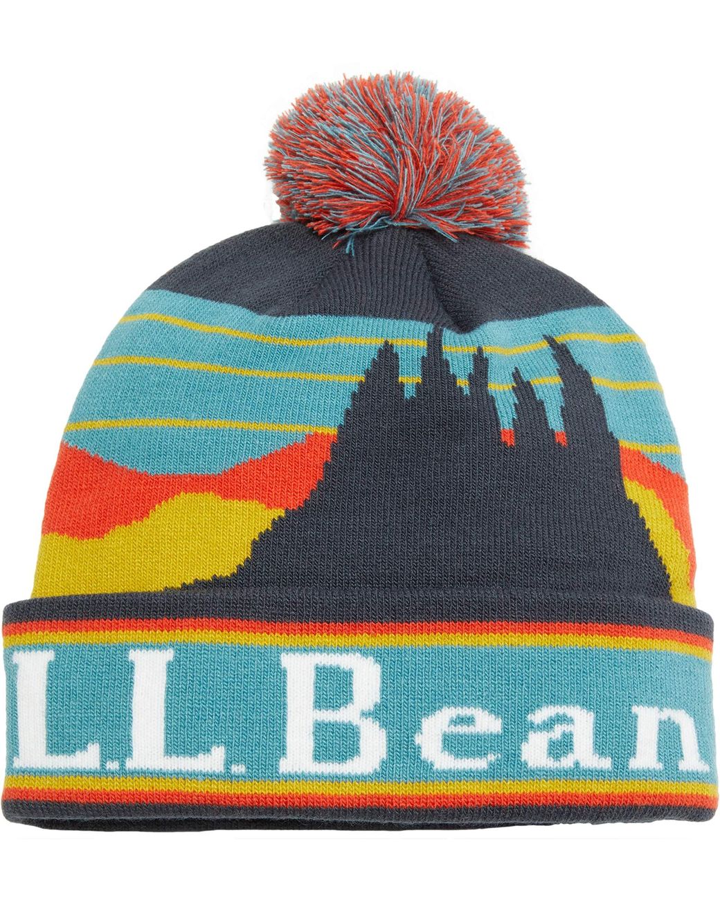 L.L. Bean Katahdin Pom Hat in Blue Lyst