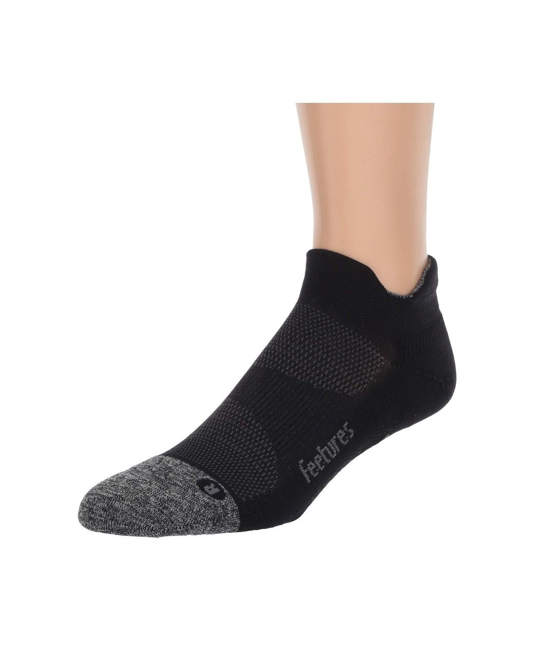 Feetures Synthetic Elite Light Cushion No Show Tab in Black - Lyst