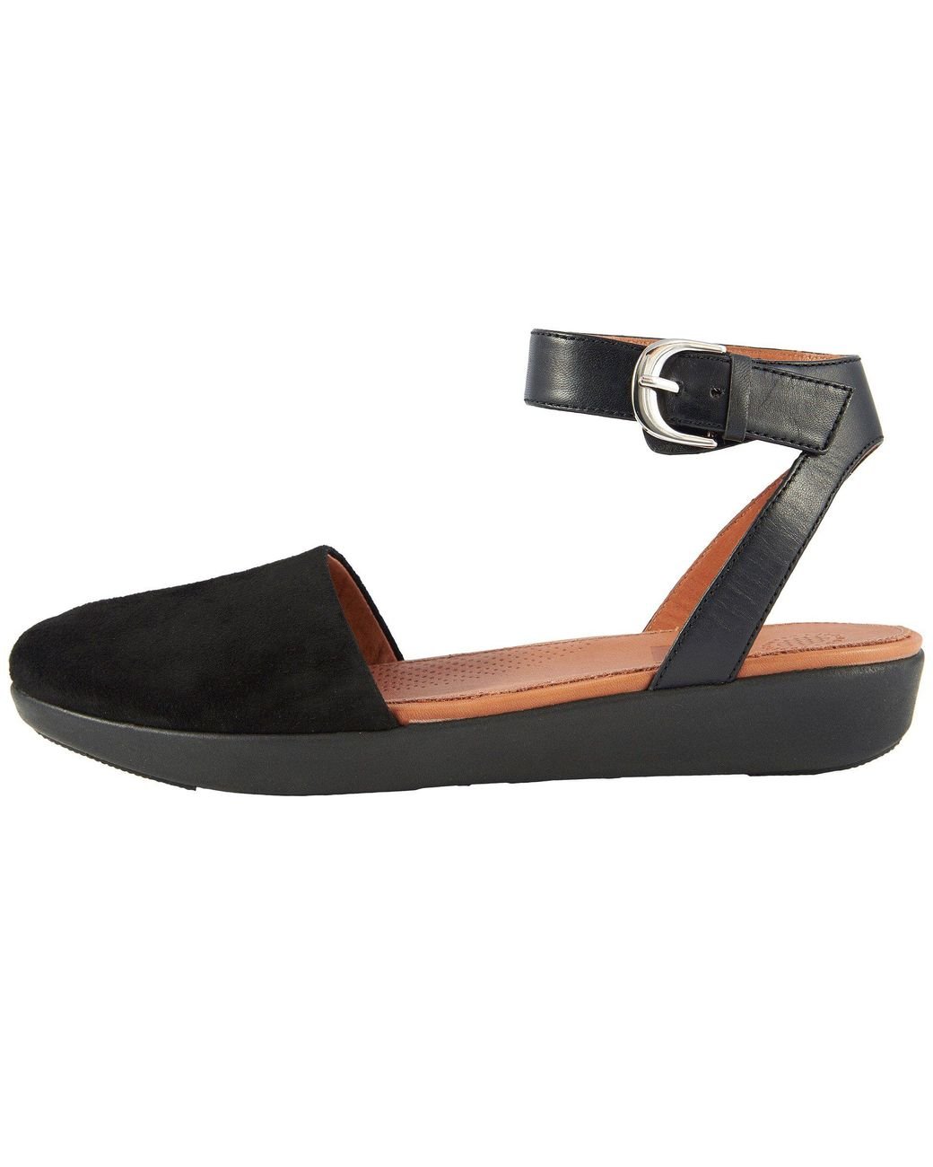 Fitflop Cova Closed Toe Sandals in Black | Lyst