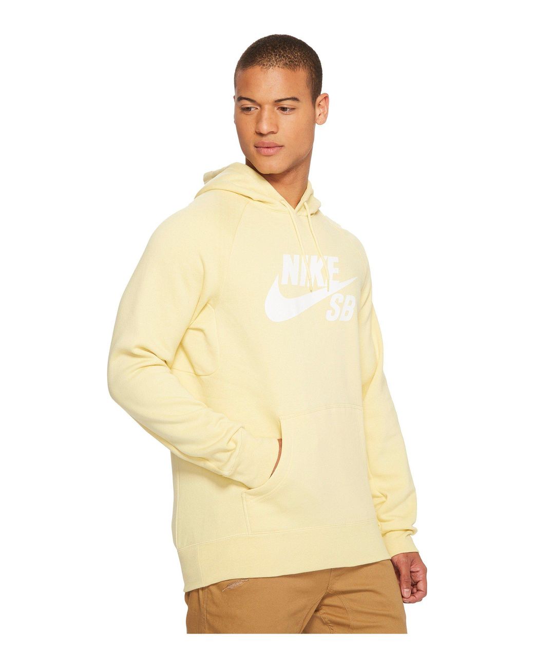 Nike Sb Icon Hoodie in Yellow for Men 