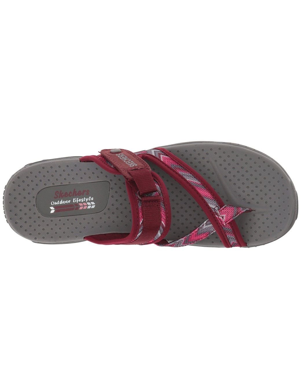 Skechers Reggae - Zig Swag (burgundy/pink) Women's Sandals | Lyst