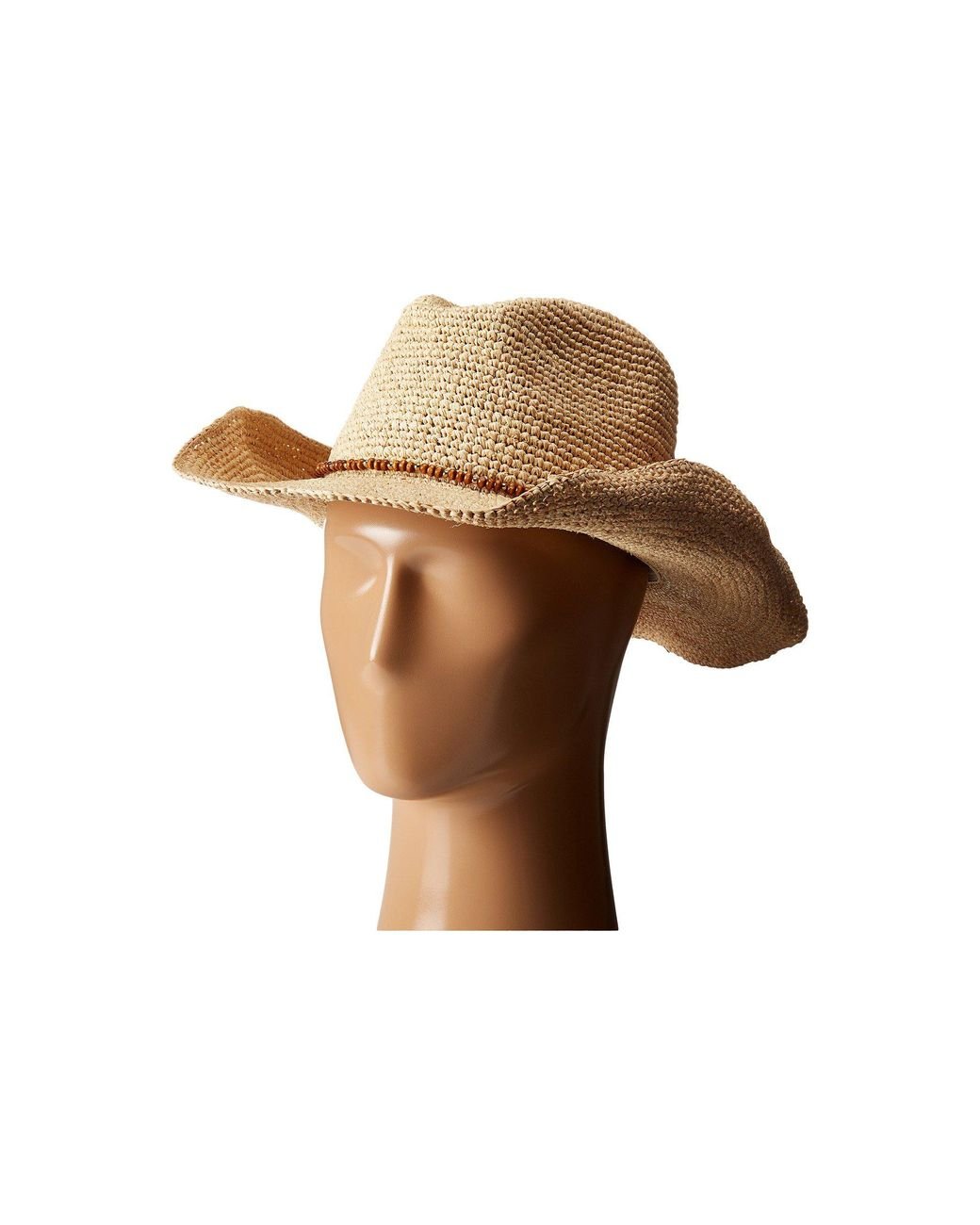 Raffia crochet cowboy hat hotsell