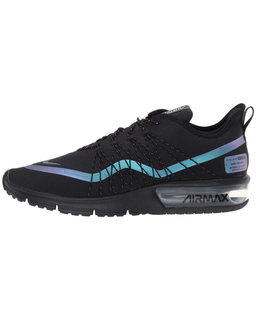Nike Men's Black Air Max Sequent 4 Utility Running Shoes