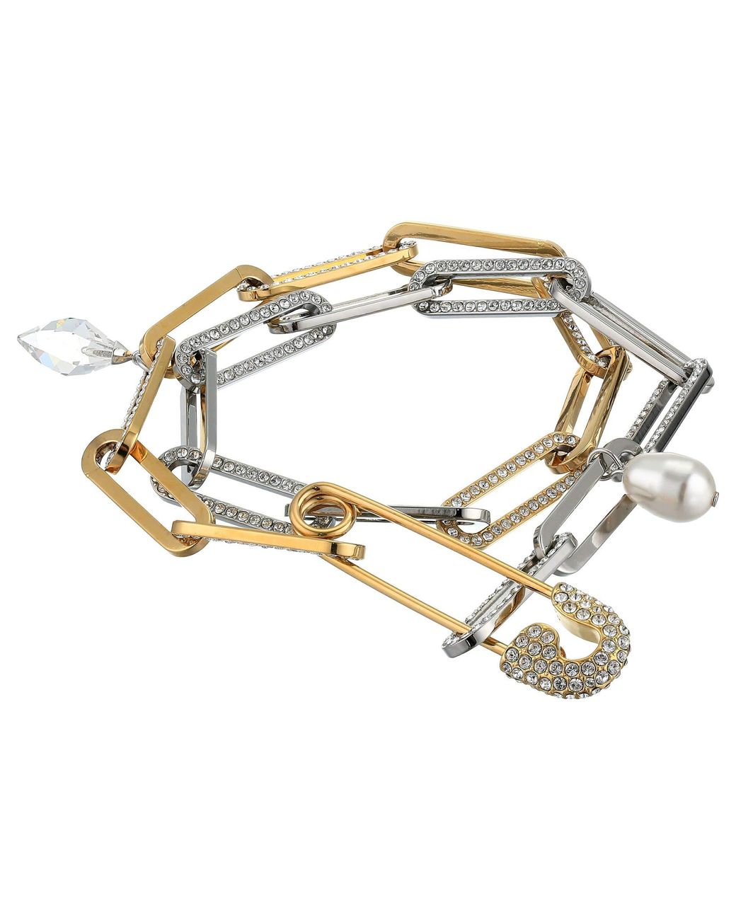 Swarovski So Cool Chain Bracelet in White - Lyst