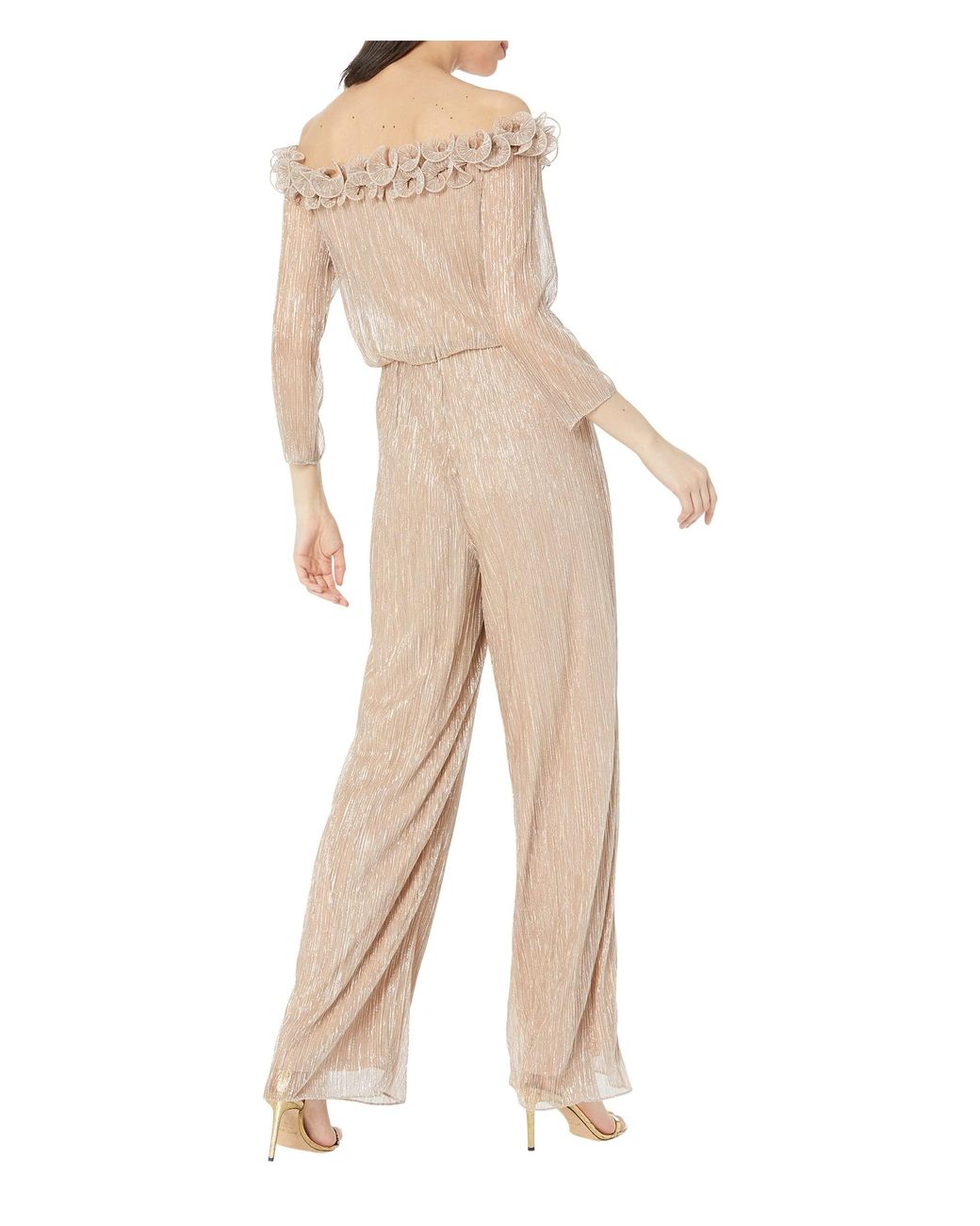 adrianna papell rosette jumpsuit