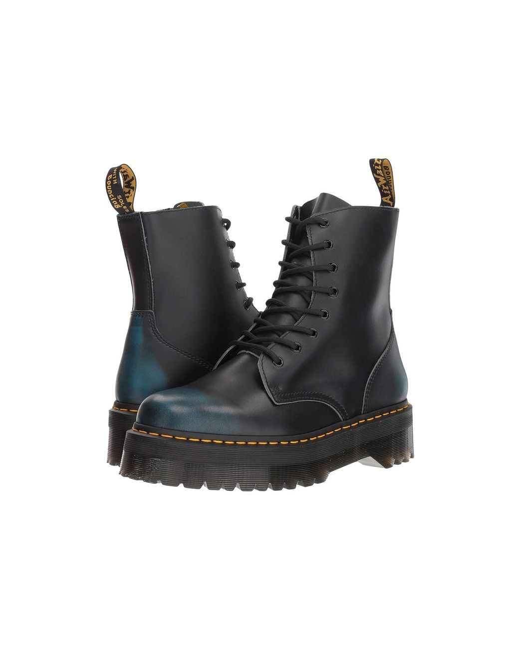 Dr. Martens Leather Jadon Vintage (blue Vintage) Boots | Lyst