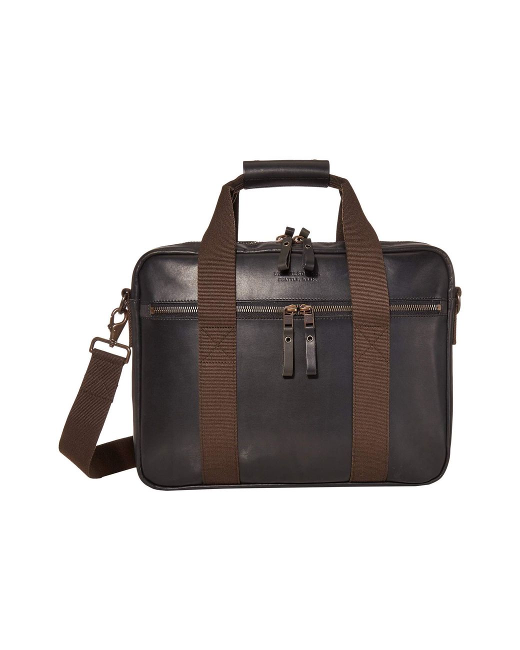 filson leather briefcase