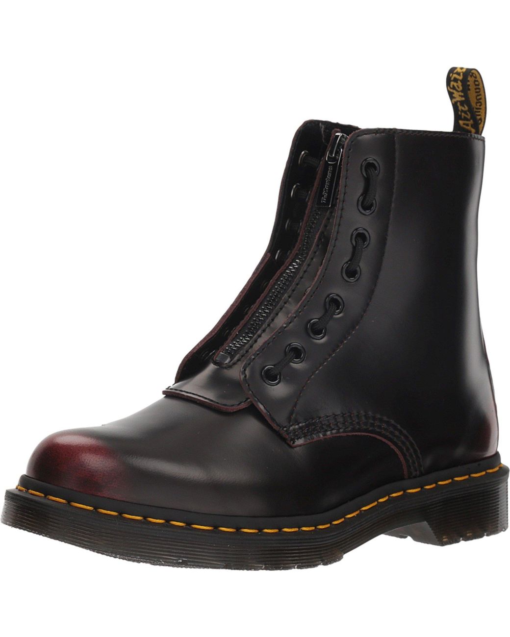 dr martens pascal front zip cherry
