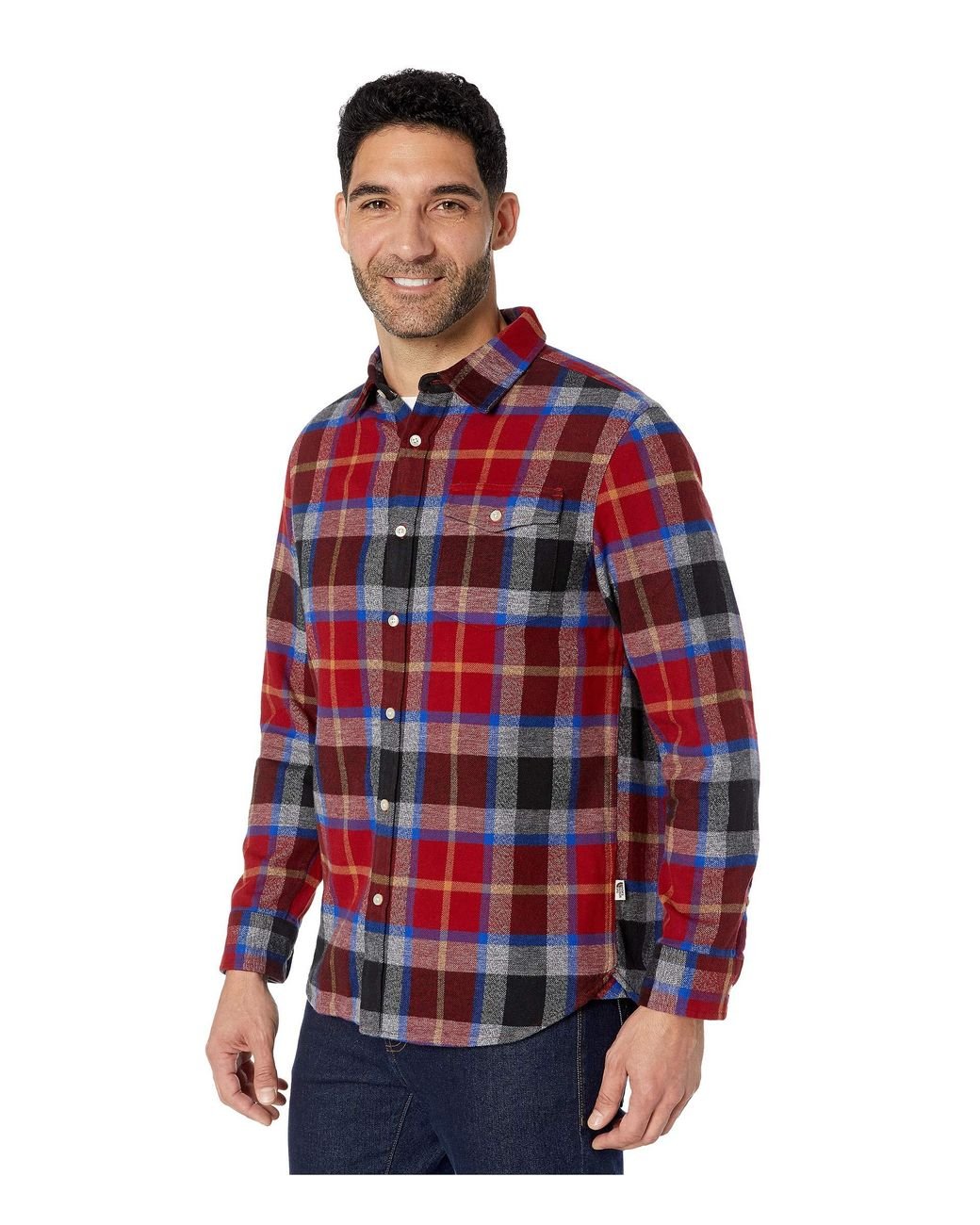 New HURLEY Men/'s Blue Plaid Casual Banning L//S Button Up Flannel Shirt $55