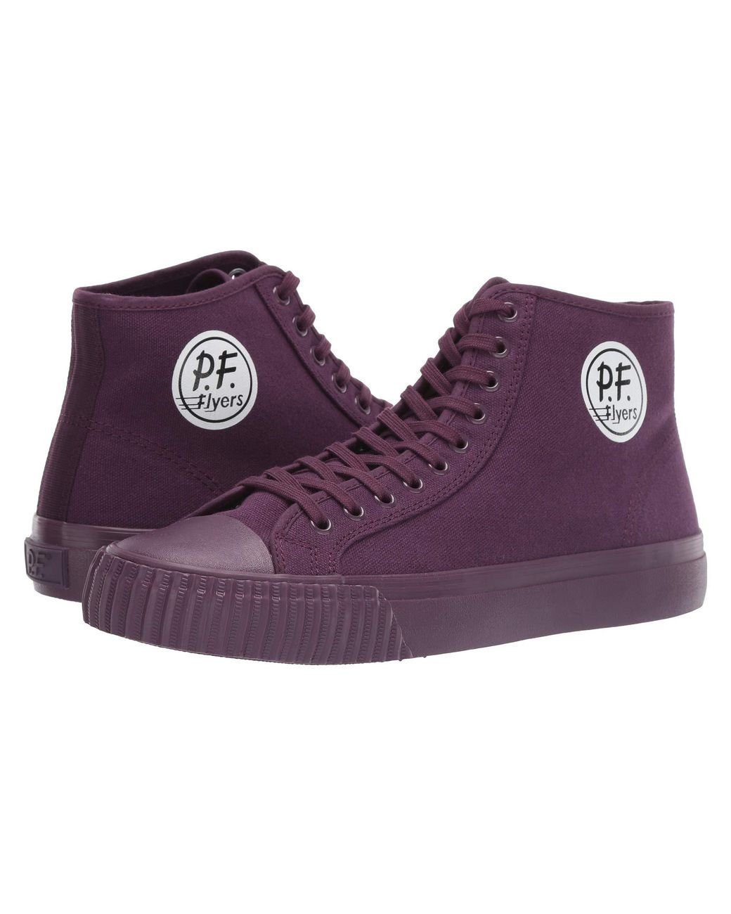 PF Flyers Center Hi pigment Lace Up Casual Shoes in Purple Lyst