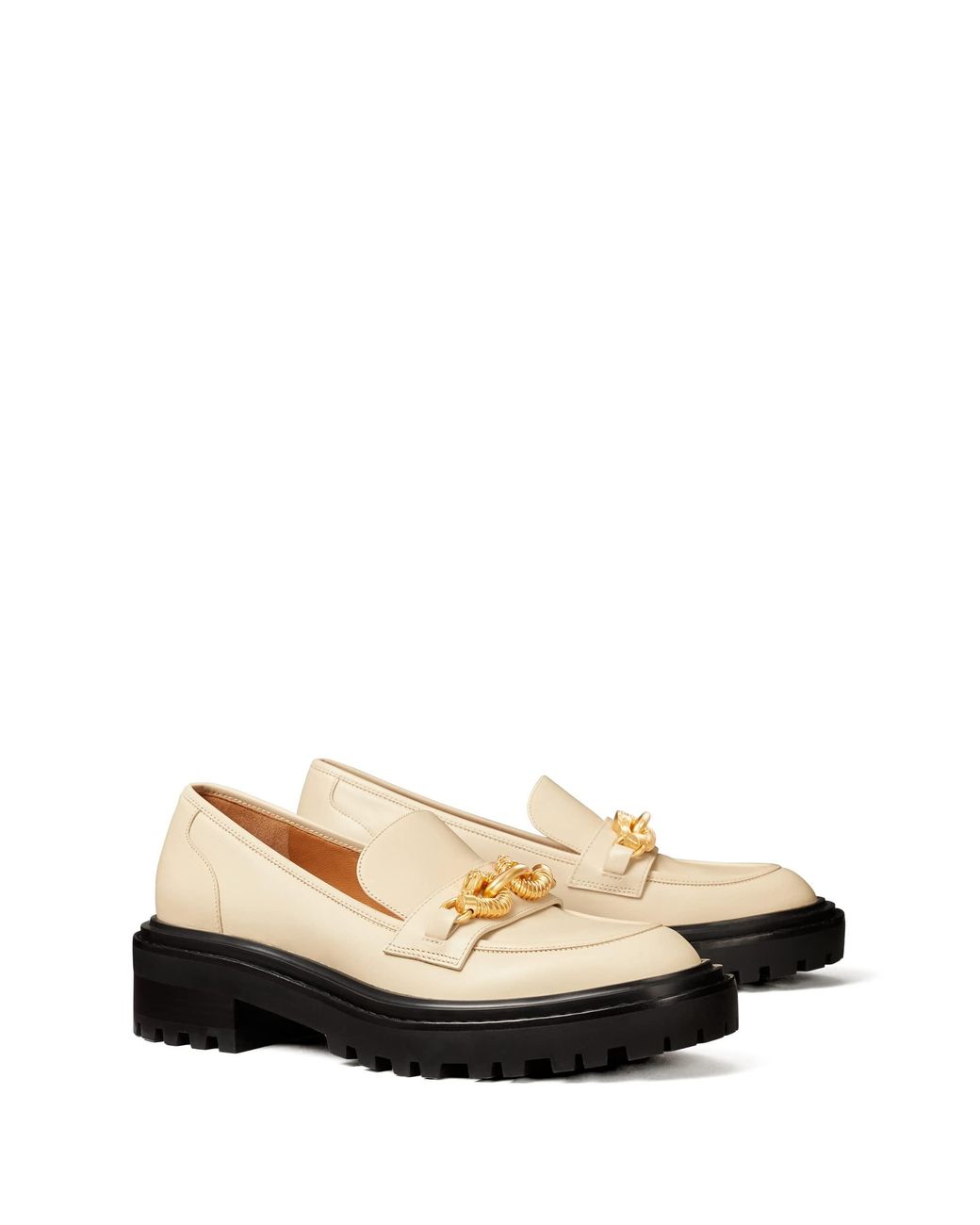 Tory Burch Jessa Lug Sole Loafer in Natural | Lyst