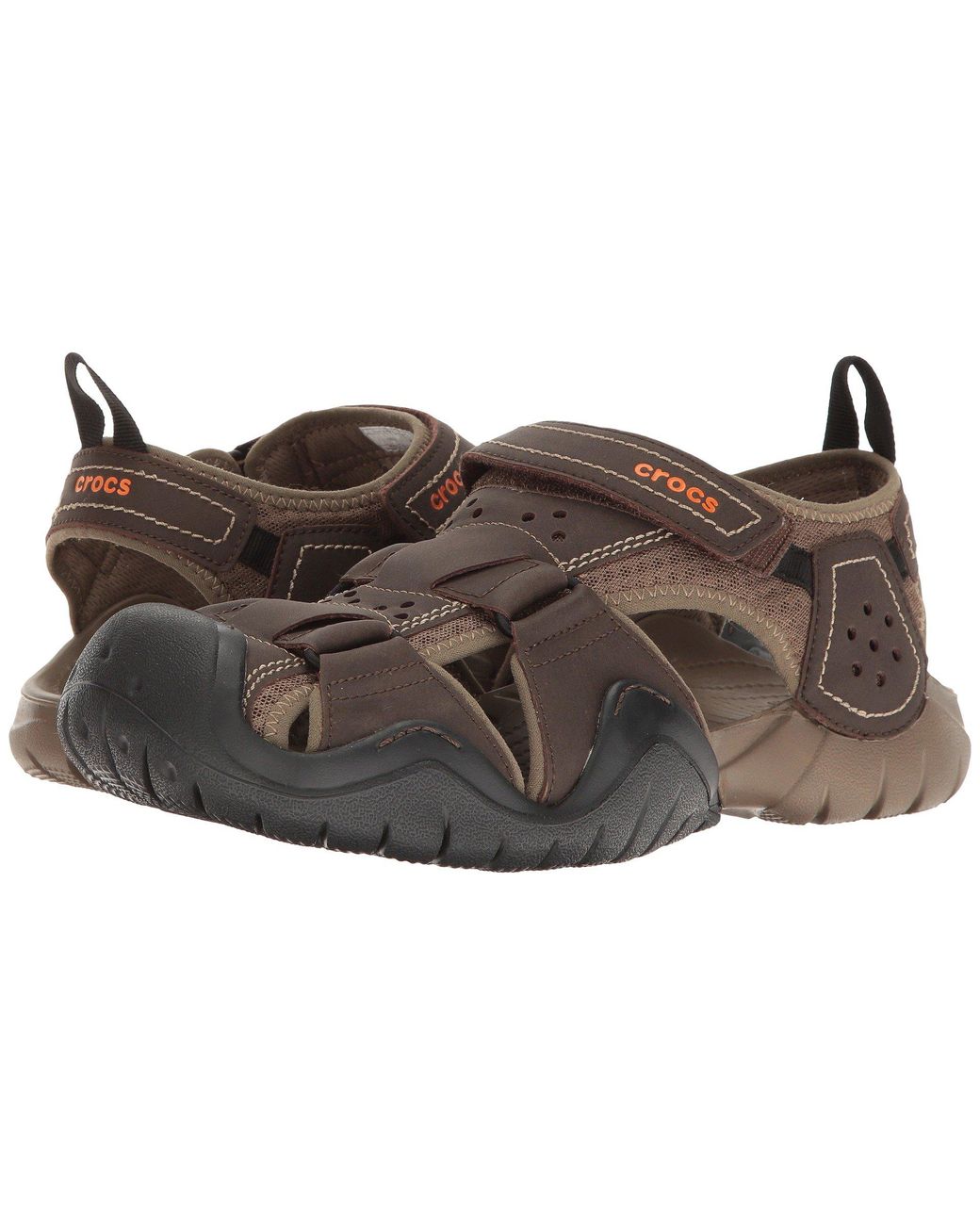 crocs swiftwater leather