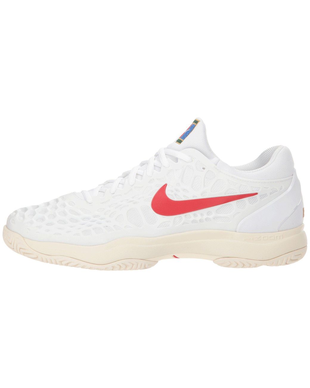 Nike Zoom Cage 3 Hc (white/university Red/light Cream) Men's Tennis Shoes  for Men | Lyst
