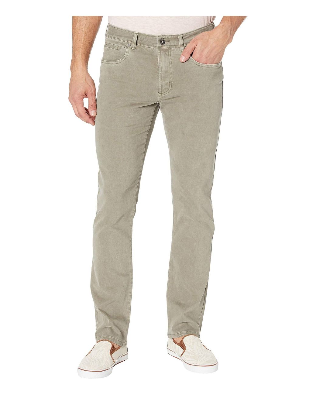 Tommy Bahama Boracay Brushed-twill Jeans in Natural for Men | Lyst