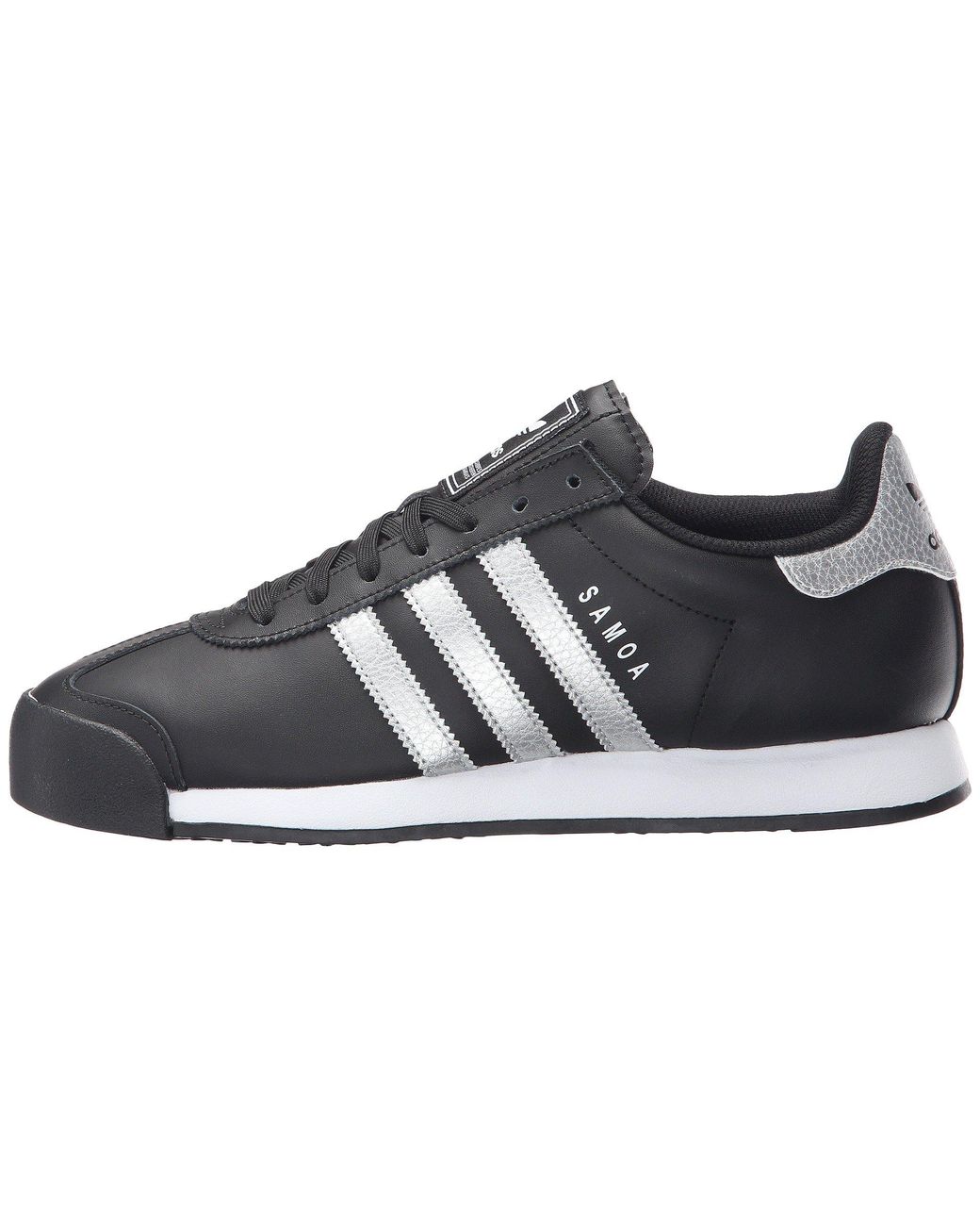 adidas Originals Samoa Leather (core Black/silver Metallic/white) Men's  Tennis Shoes for Men | Lyst