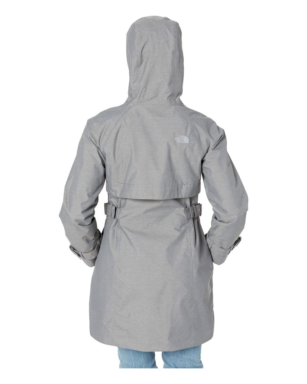 the north face city breeze waterproof trench raincoat